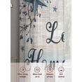 thumbnail image 6 of Vintage Farmhouse Sheer Curtains 96 Inch Length 2 Panels for Living Room, Blue Country Texas Star Vines Wooden Voile Kitchen Curtain Set, Luxury Privacy Drapes Window Treatment for Bedroom, 6 of 7