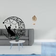 thumbnail image 2 of Escultura De Metal De Gato Negro Místico Y Hoja Para Pared, Adorno Nórdico Abstracto Creativo Para Decoración Del Hogar Y Regalos Para Amantes De Los Gatos., 2 of 8