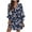 A, variant on SHOPESSA Women's Plus Size Dresses Casual Spring Summer Dresses V Neck Short Sleeve Ruffle Floral Flowy Boho Mini Short Beach Dress