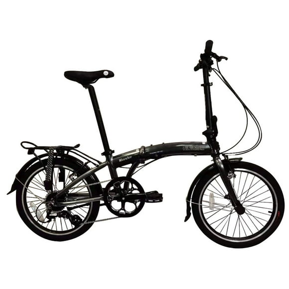 Wonder - SOLOROCK 20" 8 Speed Aluminum Folding Bike, V-Brake - Gray
