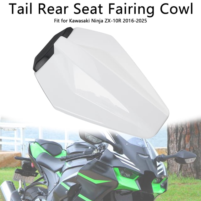 White Racing Tail Rear Seat Fairing Cowl for Kawasaki ZX10R ZX-10R 2016-2025
