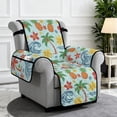 thumbnail image 2 of TSOVTHRID Summer Recliner Slipcover Stretch Reclining Chair Covers Non Slip Recliner Sofa Slipcovers with Pocket Fitted Sofa Couch Cover for Pet Living Room, Palm Tree Tropical Floral Fruit Print, 2 of 7