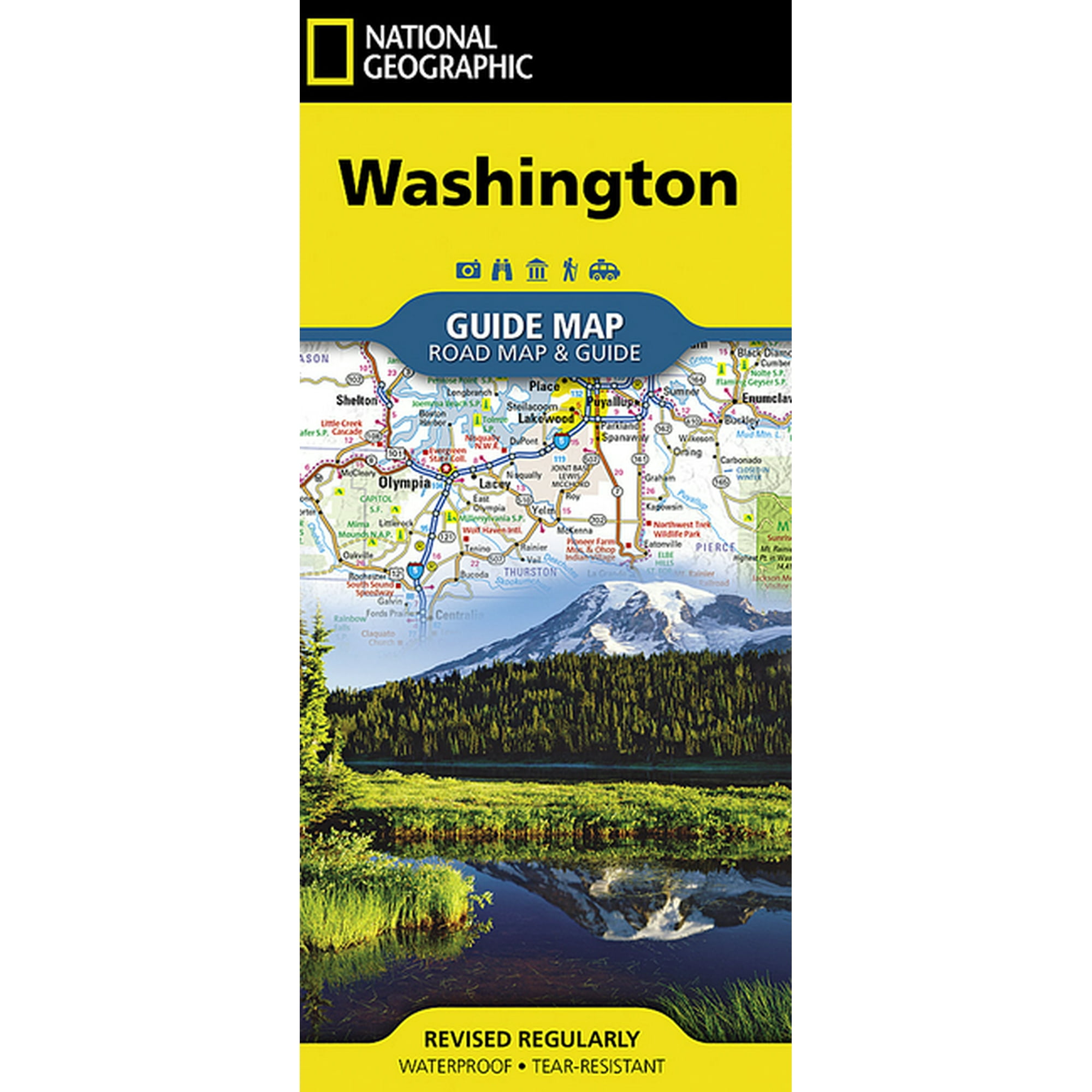 National Geographic Guide Map: Washington - Folded Map
