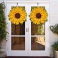 thumbnail image 5 of 42cm-Decoración de puerta de tela para el hogar, girasol, Acción de Gracias, corona de girasol, decoración de puerta, colgante de pared, 5 of 5