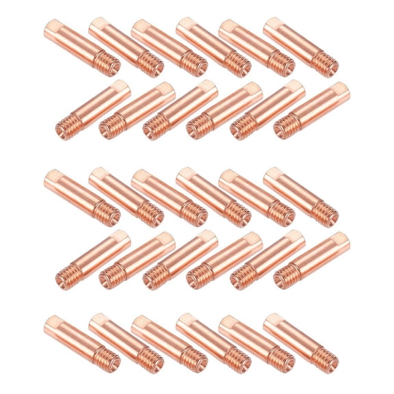 30Pcs For Mig Welding Contact Tips 0.023"/0.6Mm Copper Welder Tips For 15Ak