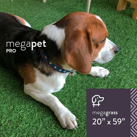 MegaGrass MegaPet Pro 20 x 59 in Artificial Grass for Pet Dog Potty Indoor/Outdoor Area