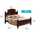 thumbnail image 2 of Glory Furniture Summit Queen Poster Bed in Cappuccino, 2 of 2