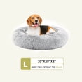 thumbnail image 4 of CONCETTA 30 Inch Fluffy Donut Dog Bed for Medium/Large Dog/Cat, Machine Washable, Gray, 4 of 4