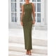 thumbnail image 3 of Vestido Midi PRETTYGARDEN para Mujer Verano 2025 Sin Mangas con Fruncido, 3 of 8