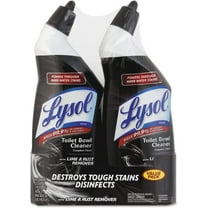 Lysol 89957PK Disinfectant Toilet Bowl Cleaner w/Lime/Rust Remover Wintergreen 24oz 2/Pack