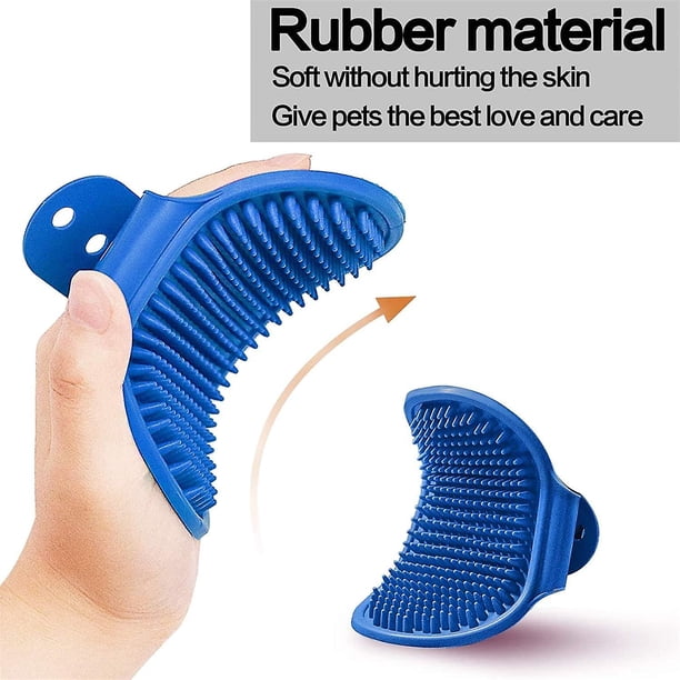 Dog Grooming Brush Pet Bath Brush Pet Shampoo Bath Brush With Adjustable Handle Rubber Shower Brush