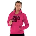 thumbnail image 3 of Worlds Okayest Aunt Niece Nephew Cute Hoodie Sweatshirt Women Brisco Brands X, 3 of 5