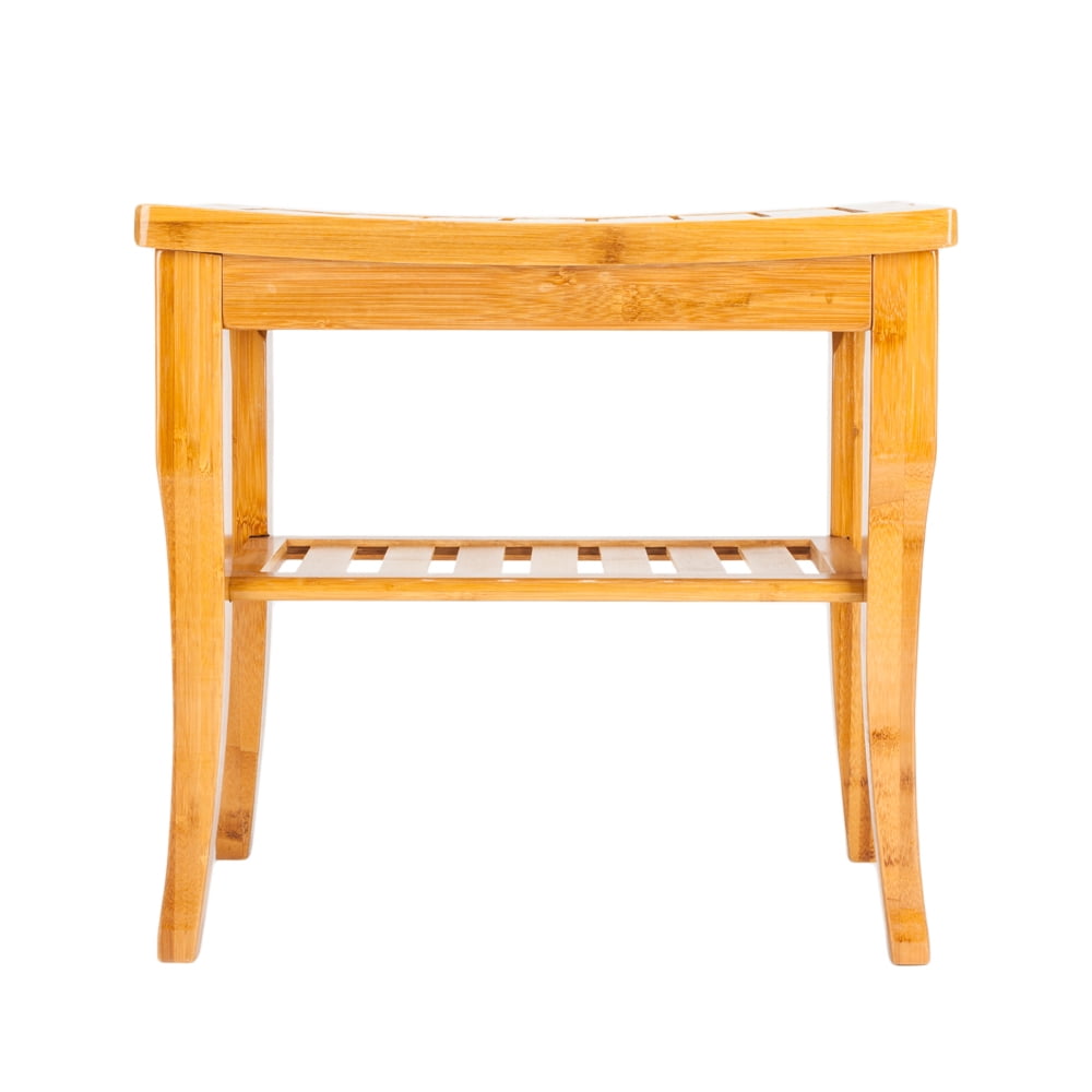 Ecor Wooden Shower Stool Wood Bathroom Bench Seat Bamboo Bath Shower Stool Wood Bathroom Bench Seat