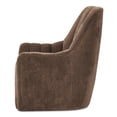 thumbnail image 3 of Moe's Home Collection Swivel Chair Cool Brown Fabric, 3 of 9