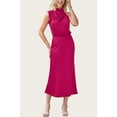 thumbnail image 5 of FreshPretty Womens Sleeveless Cocktail Dresses Mock Neck Keyhole Elastic High Waist Evening Party Maxi Wedding Guest Dress, 5 of 7