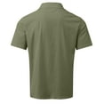 thumbnail image 3 of KaLI_store Shirts for Men Men's Short Sleeve Casual Button-Down Shirt in Classic Fit Army Green,M, 3 of 5