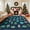 Blue, variant on GlowSol 9'x12' Christmas Living Room Rug Xmas Festive Decor Rug Large Washable Area Rug Soft Low Pile Non-Slip Area Rug for Bedroom, Blue