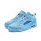 thumbnail image 4 of Jordan Spizike Low Original zapatos de baloncesto informales resistentes al desgaste a la moda con absorción de golpes para hombre, color azul, 4 of 5