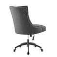 thumbnail image 4 of Modway Regent Tufted Fabric Office Chair in Black Gray, 4 of 9