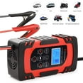 thumbnail image 1 of pitrice Chargeur de Batterie de Voiture Intelligent pour Voiture Moto Tondeuse 12V 24V Compatible Chargeur de Batterie Automobile Chargeur de Réparation à Impulsion Pack, 1 of 7
