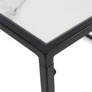 ClickDecor Wilson Magazine Storage End Table Marble Print