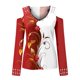 thumbnail image 3 of Gibobby Blusa Termica Mujer Top Off Impreso Hombro largo Blusa con cuello sexy Manga de encaje en V Blusa informal para mujer Blusa superior informal para mujer（Rojo， S), 3 of 5