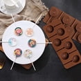 thumbnail image 4 of 2 moldes para hacer piruletas, molde redondo para caramelos, moldes de silicona para piruletas, juego de moldes de silicona para chocolate, piruletas, dulces, helados, jalea, viene con 12 palitos de cartón Rojo Verde, 4 of 5