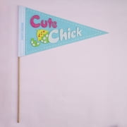 Way to Celebrate Easter Cute Chick Blue Felt Pennant, on a Stick, 18"