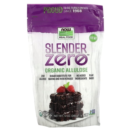 Slender Zero  Organic Allulose  12 oz (340 g)  NOW Foods