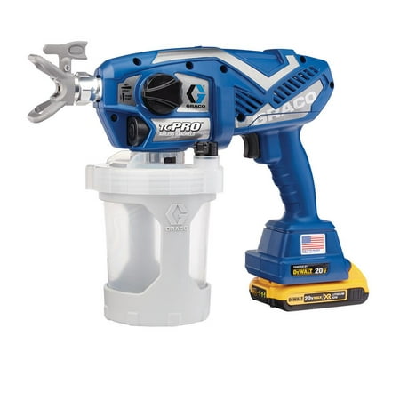 Graco 17N166 TC Pro Cordless Airless Paint Sprayer with SmartTip Technology and FlexLiner Bag System (New Open