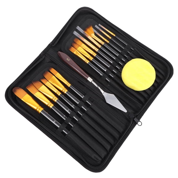 BESTYASH Professional Oil Painting Brush Set with Black Handles for Watercolor, Acrylic, and Drawing Art Supplies