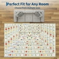 thumbnail image 4 of COZONY Boho Floral Area Rug 9x12 ft, Washable Low Pile Faux Wool Rug with Non-Slip Backing, 4 of 9