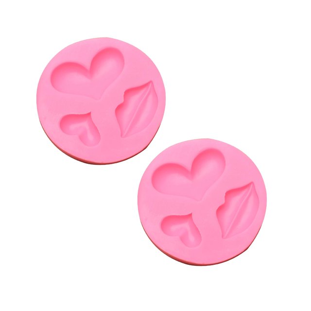 Oleegame 2PC Cookie Mold Washable Silicone Cake Cake Candy Chocolate Decorating Tray DIY Craft Project