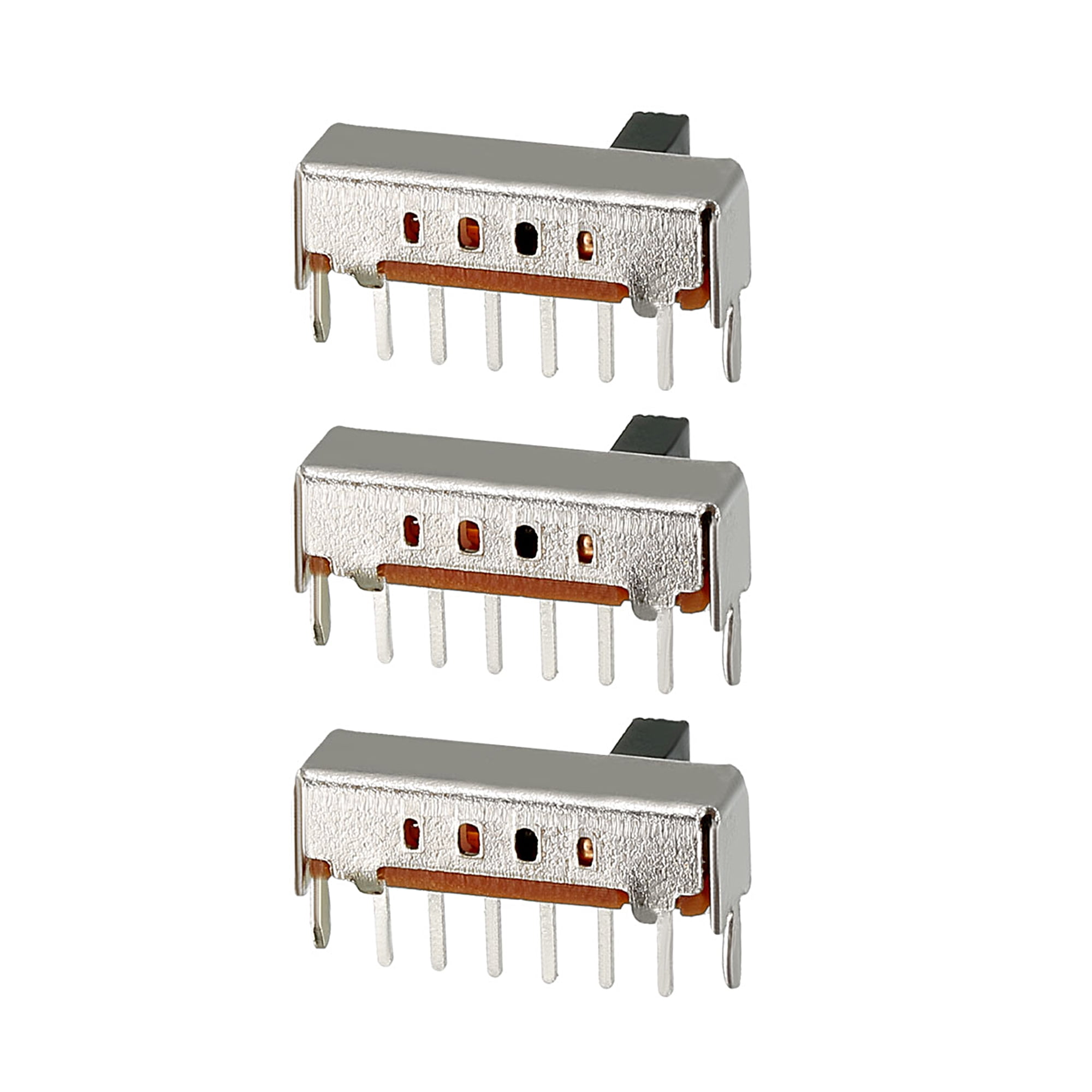 64Pcs 4 Position 6P 1P4T Panel Mount Slide Switch Latching Power Switch