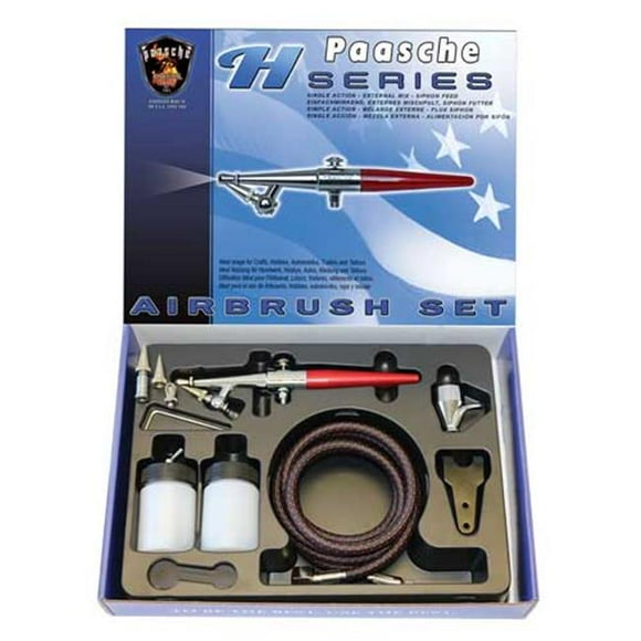 Paasche H-202S 0.64 mm Airbrush Set with Metal Handle