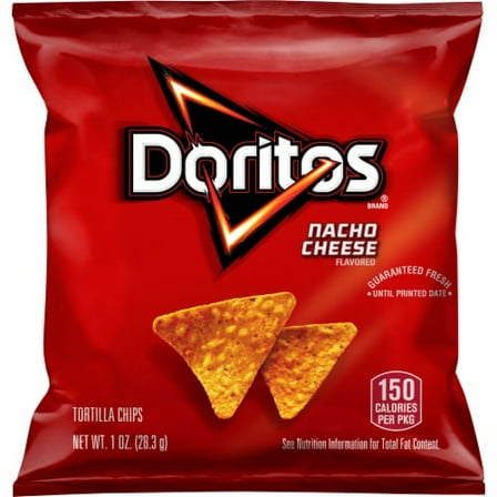 Pack of 2 - Doritos Nacho Cheese Flavored Tortilla Chips 1 oz