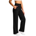 thumbnail image 2 of CQONEPT Leggings for Women High Stretch Wide Leg Yoga Pants Trendy Soft Comfy High Waisted Casual Fall Fashion Pants with Pockets, 2 of 7