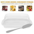 thumbnail image 4 of Soimiss Cream Cheese Container and Butter Holder with Lid White Plastic for Kitchen Storage, 4 of 4