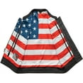thumbnail image 3 of First Mfg Co - Born Free - Men's Motorcycle Biker Riding Black Leather Vest - Large, 3 of 5