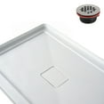 thumbnail image 4 of Streamline GB-527-112 48 in. x 32 in. Alcove Acrylic Shower Base in Glossy White With Center Drain, ABS Drain Included, 4 of 19
