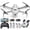 Gray, variant on WF13 Drone with 1080P HD Camera for Kids, Optical Flow Hover, Upgraded Wefone Quadcopter, 2 Batteries, Black