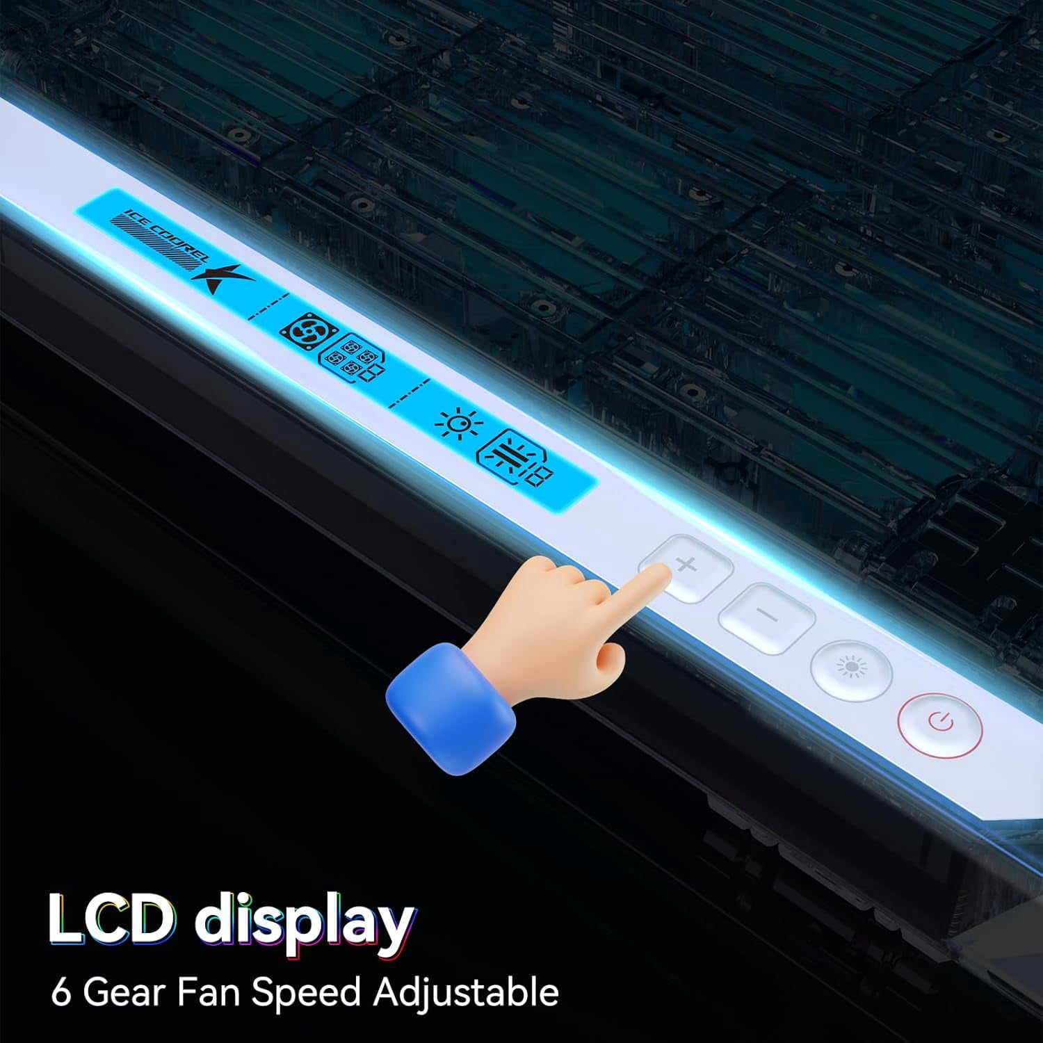 Gaming Laptop Cooling Pad with 15 RGB Fans, Fully Transparent Fan Cooler for 15-21 Inch, Stand 8 Height Adjustable, USB Port and Type-C