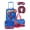 Spiderman, variant on Marvel Spiderman 7-Piece Kids Luggage Set, 14” Softside Rolling Suitcase with Backpack & Travel Accessories, Blue