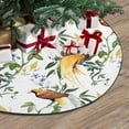 thumbnail image 3 of FMSHPON Birds of Paradise Yellow Flowers Xmas Christmas Tree Skirt Stand Mat for Holiday Party Decoration Indoor Outdoor 48 inches, 3 of 3