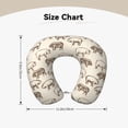 thumbnail image 5 of KLL Vintage Farm Pigs Pattern Memory Foam Cervical Neck Pillow Versatile U-Shaped Pillows for Home/Office/Camping/Travelling/Soft Washable Cover, 5 of 8