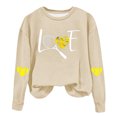 thumbnail image 1 of Timegard Chandail à Col Rond pour Femmes Automne Hiver Décontracté Ample Confortable Imprimé Manches Longues, 1 of 4