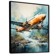 thumbnail image 2 of Designart "Horizons Of The Plane In Flight I" Plane Floater Framed Wall Art Prints, 2 of 5
