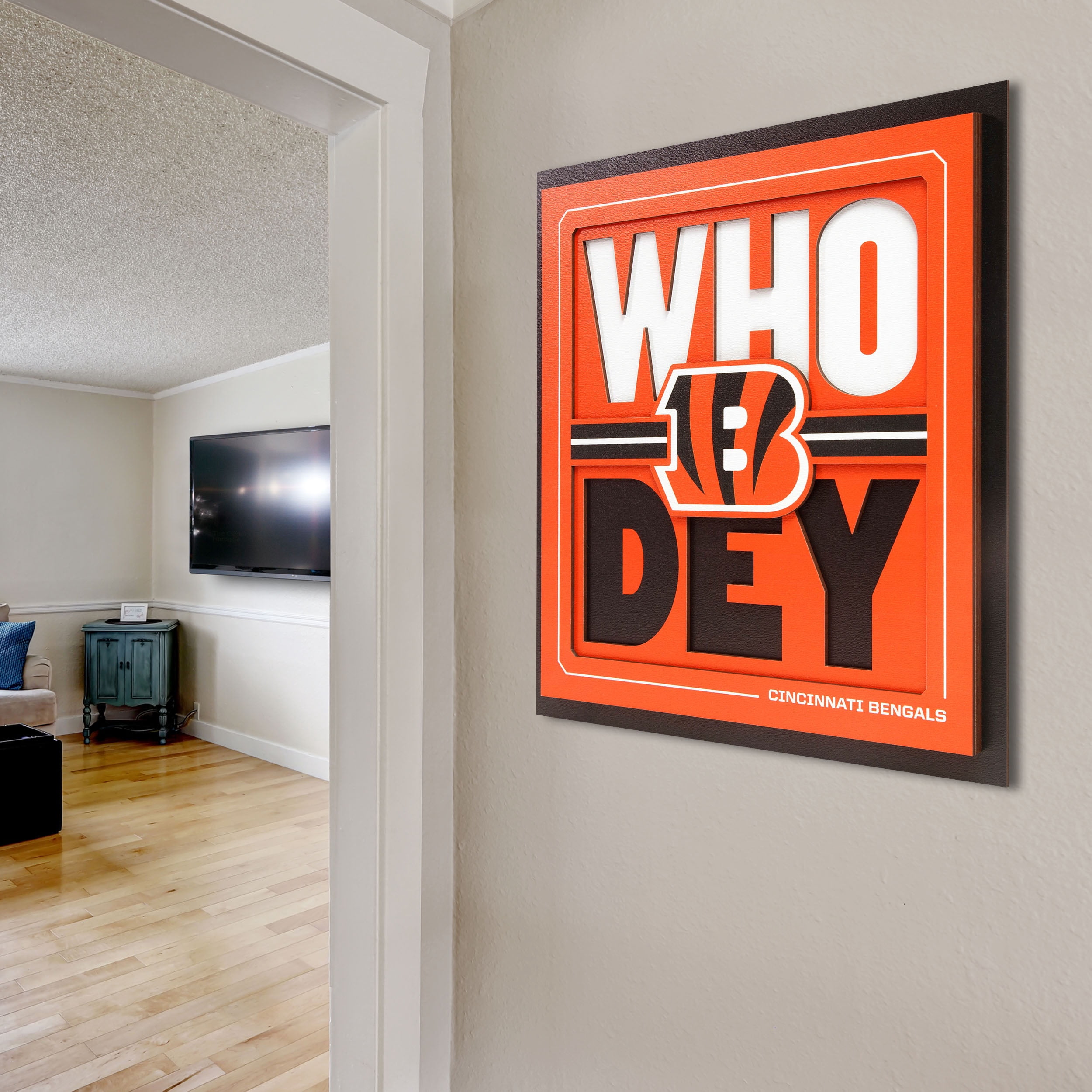 YouTheFan NFL Cincinnati Bengals Slogan Series 3D Wall Art