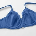 thumbnail image 6 of AJGRHE Women Smooth BraDouble Lace Lingerie Plus Size Bra for Full Support and Comfort 100D Blue, 6 of 6