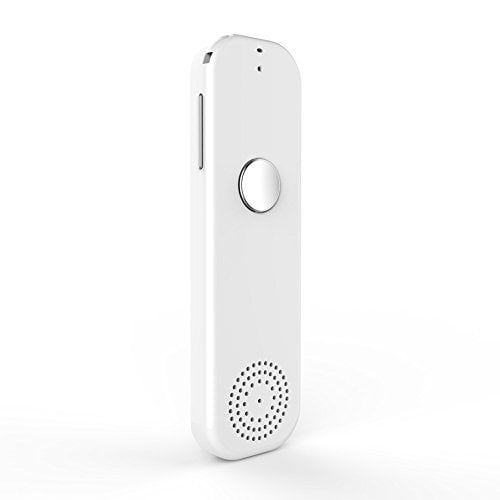 TT Easy Trans Smart Language Translator Device Electronic Pocket Voice Bluetooth 52 Languages for Learning Travel Shopping Business White Red 